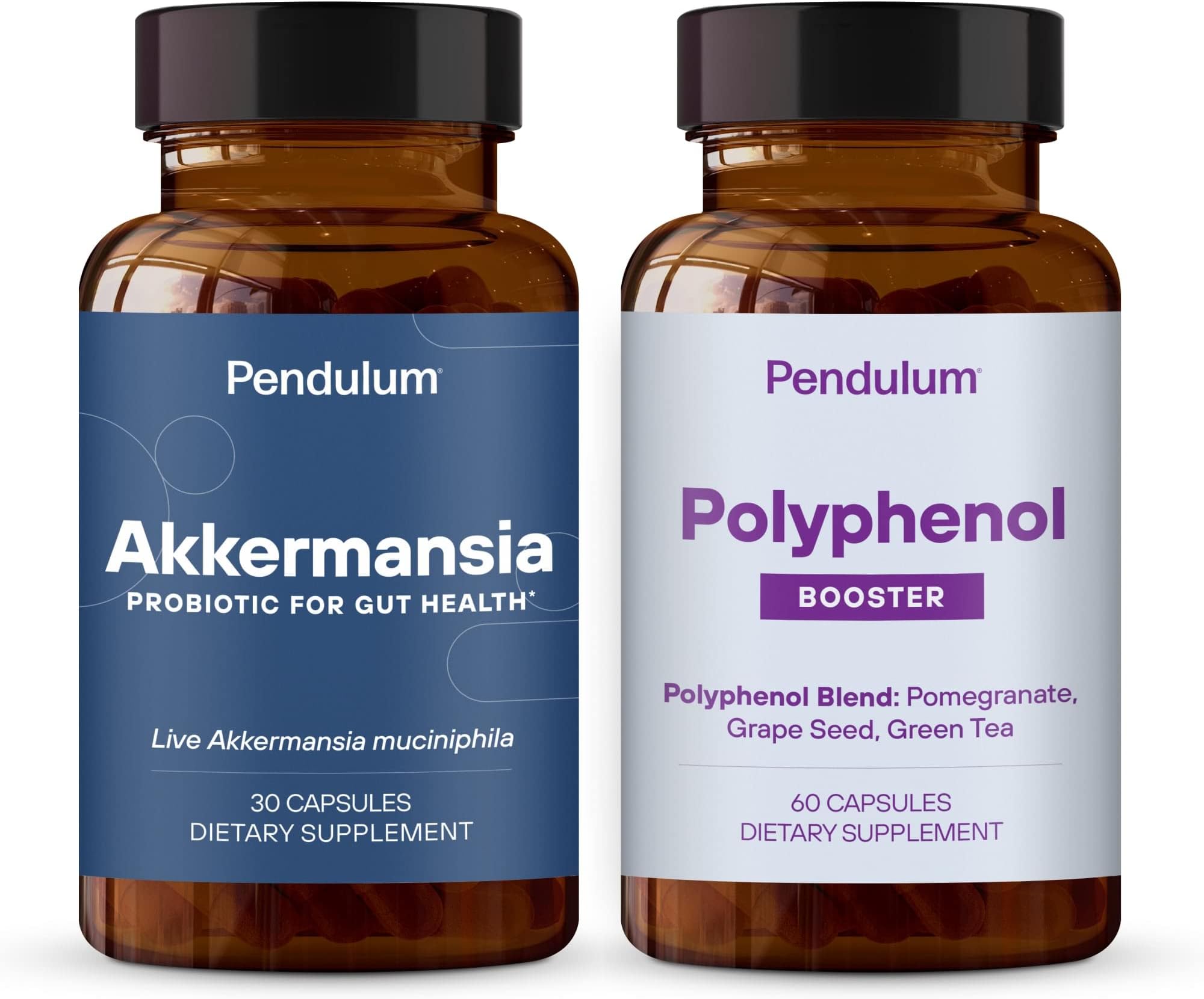 Akkermansia & Polyphenol Booster Bundle - Live Probiotic Supplement for Improving Digestive & Cardio Health