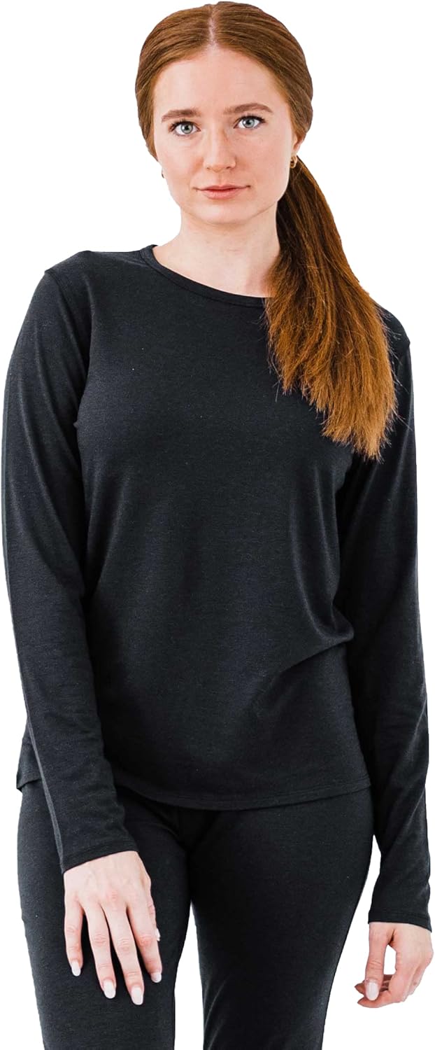 Polarmax Women's Merino Wool Crewneck Midweight Relaxed Fit Base Layer - Image 2