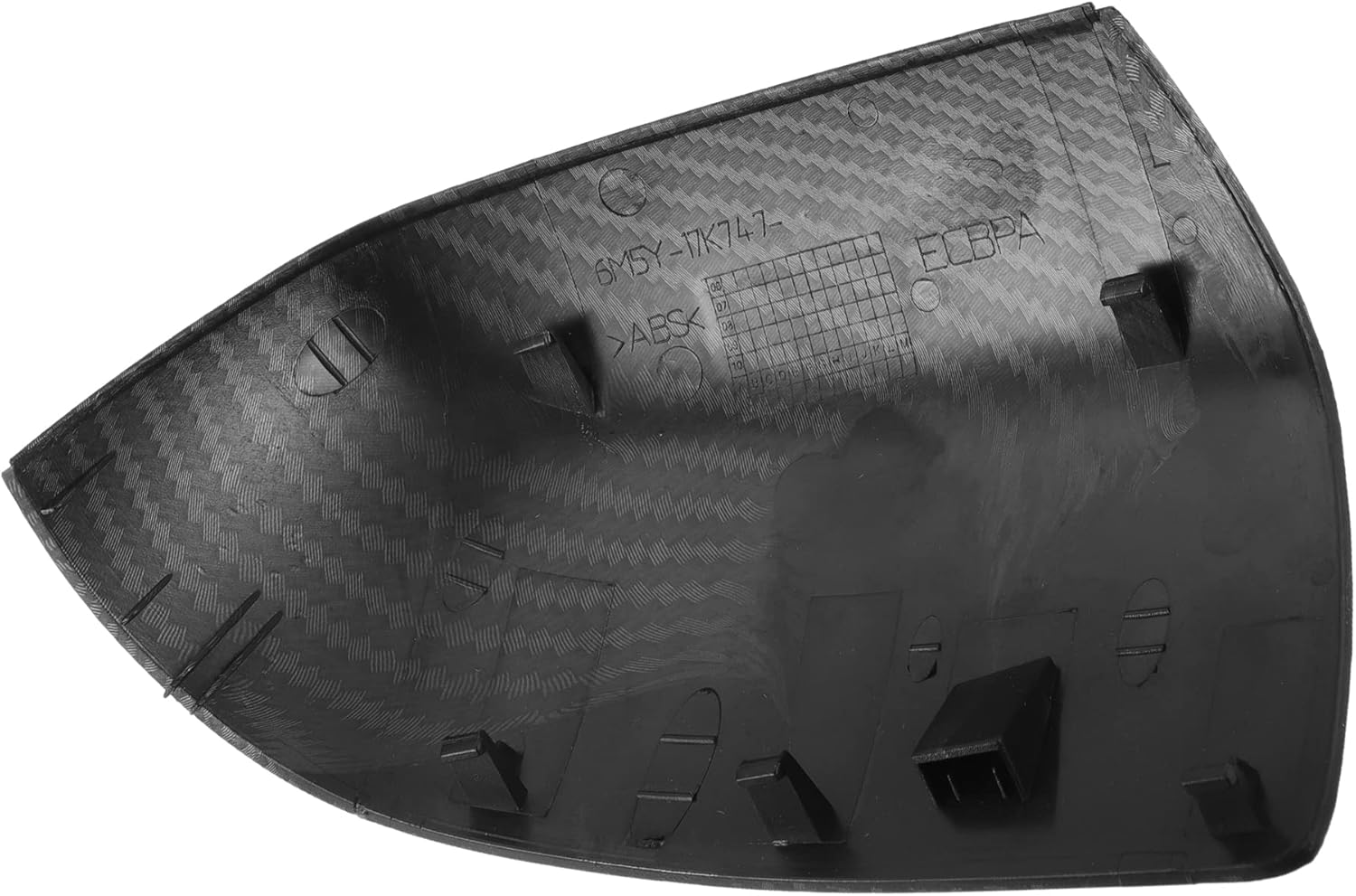 ACROPIX Car Exterior Rear View Mirror Cover Shell Trim Fit for Ford Focus - Pack of 2 Carbon Fibber Pattern Black