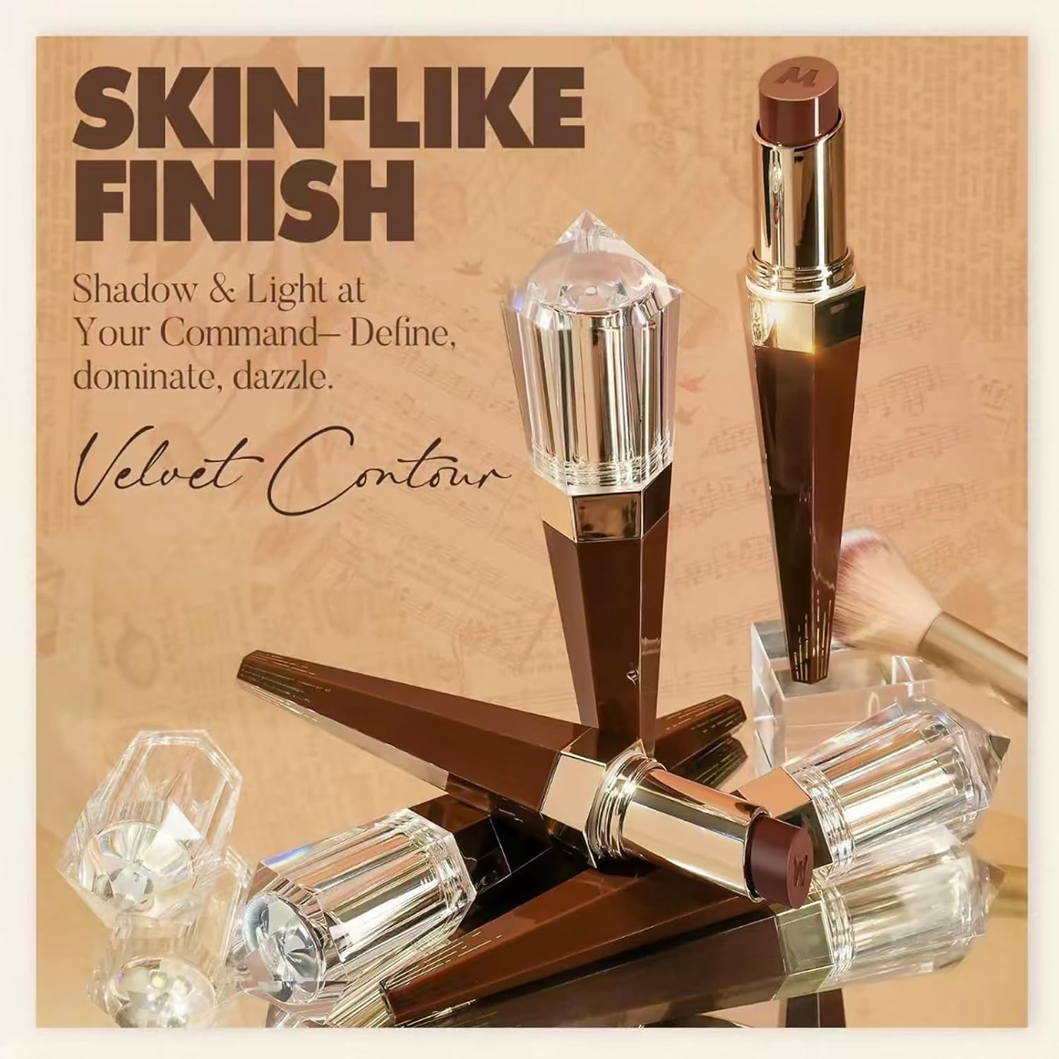 Contour Stick Makeup Set, Ultra Soft Texture Silky Skin-Friendly Cream Contour Stick, Easy to Blend, Adjustable Makeup Shade, Waterproof Long Lasting Face Sculpting Makeup image 4