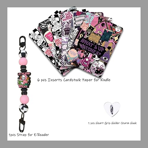 Miniatura 3 de 6 PIEZAS 17,27 cm x 12,19 cm Fundas de respaldo transparentes Compatibles para Kindle Paperwhite 11ª-12ª generación, color suave con correa de