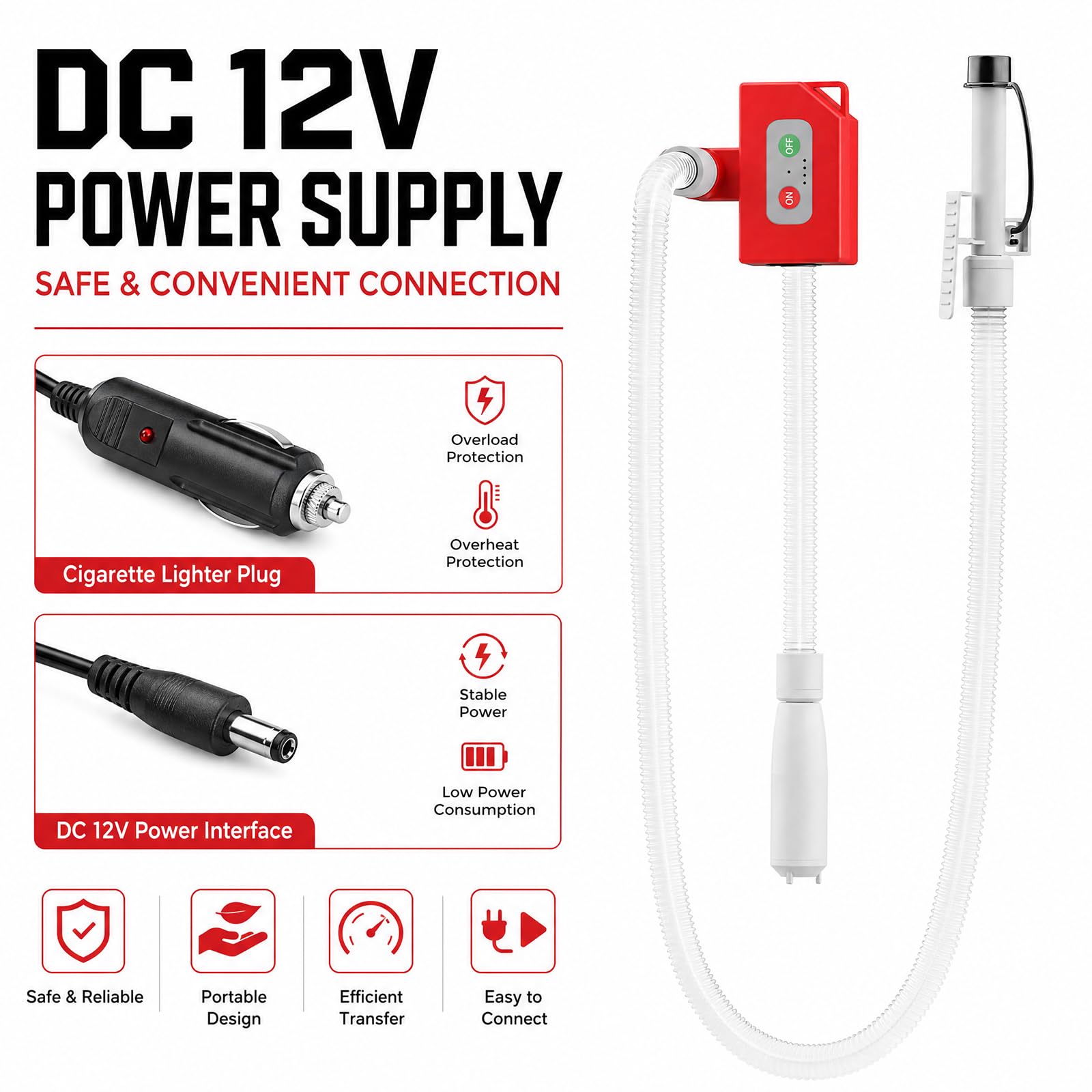 Bomba de combustible eléctrica, bomba de líquido portátil, sensor de parada automática de 2,4 GPM, bomba de gasolina, bomba de aceite para aceite, agua, gasolina, diésel con motor sin escobillas y