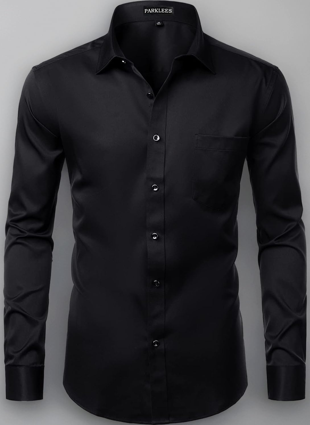 Men's Long Sleeve Slim Fit Casual Business Dress Shirt