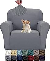 Vista 63 de JIVINER Fundas de sofá de alta elasticidad para sofás de 3 cojines, funda elástica de jacquard de 1 pieza, funda de sofá antideslizante con parte