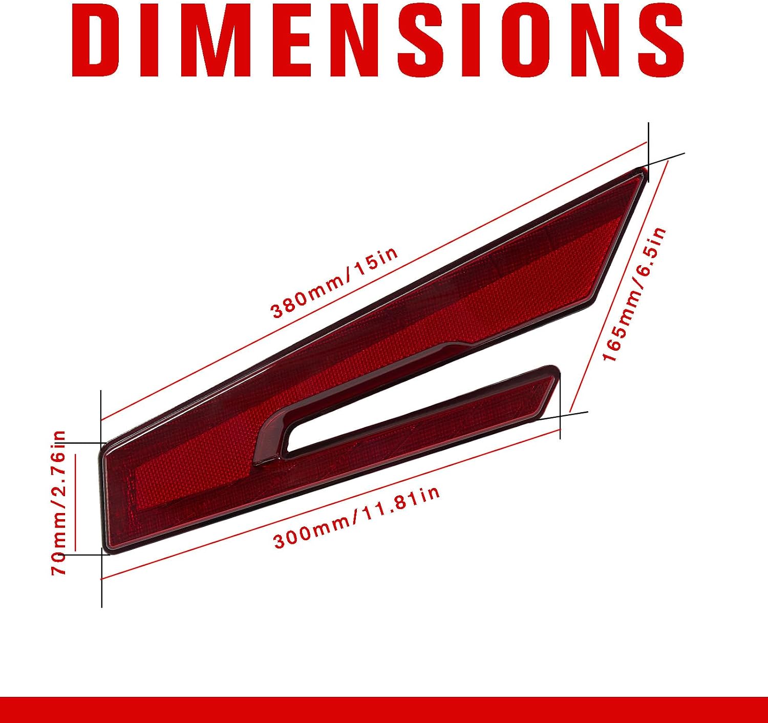 LED Tail Lights, Rear Brake Stop Taillights for Polaris RZR PRO XP/XP4 2020 2021 2022 2023, RZR PRO R/RZR TURBO R 2022 2023, UTV Lamp Accessories, Red, 2PCS