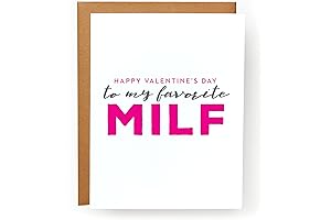 Sarcastic Snarky Valentine's Day Card: Happy Valentine's Day to My MILF