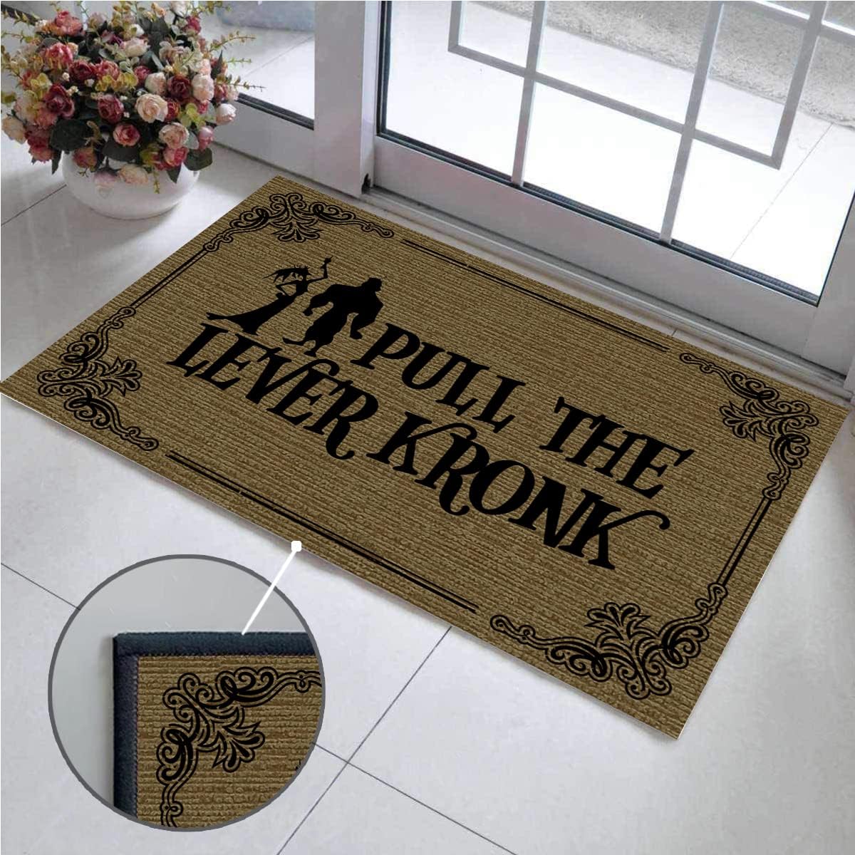 Pull The Lever Kronk Indoor Welcome Mats for Entryway Rugs Indoor Non Slip Door Mat Indoor Doormat for Entryway Mats for Front Door Indoor 30"X18"
