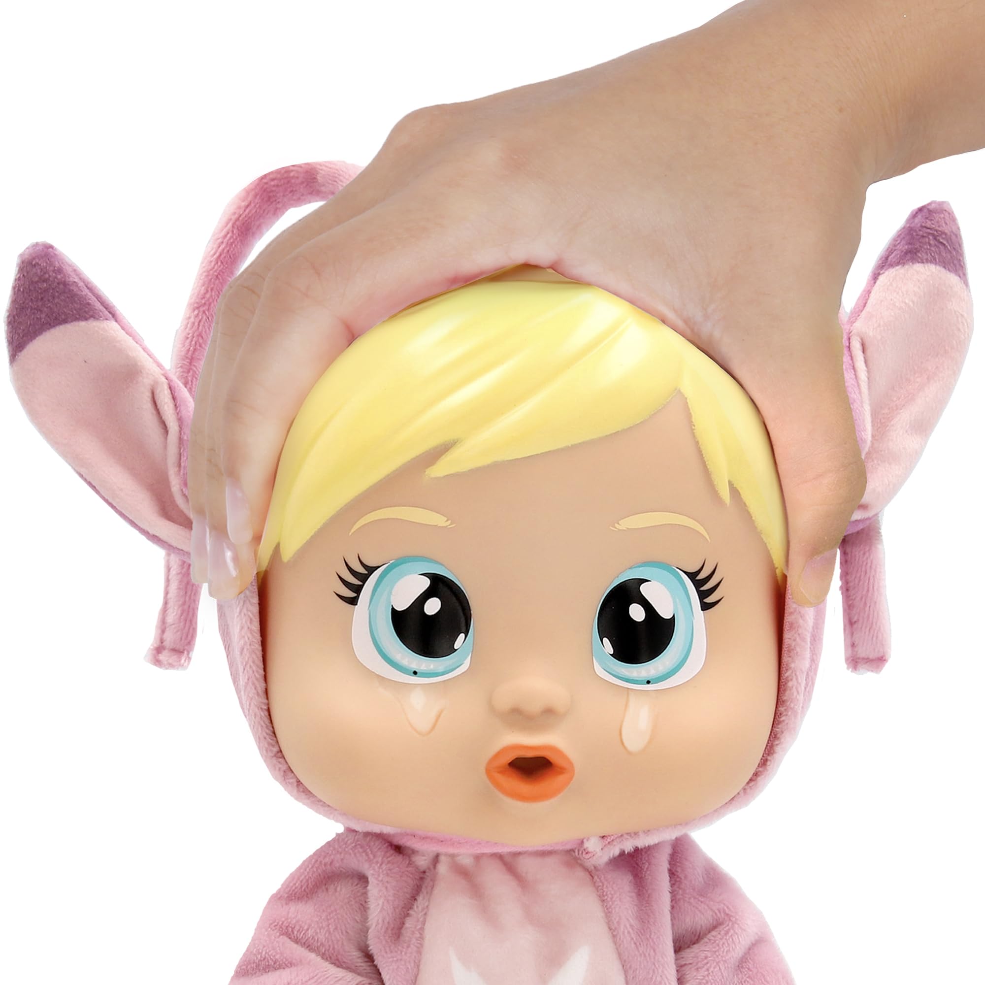 Cry Babies Loving Care Disney Angel, Poupée Pleureur Inspirée par Angel, Comprend 3 Accessoires et pleure de Vraies Larmes, Filles-garçons à partir de 3 Ans, Rose