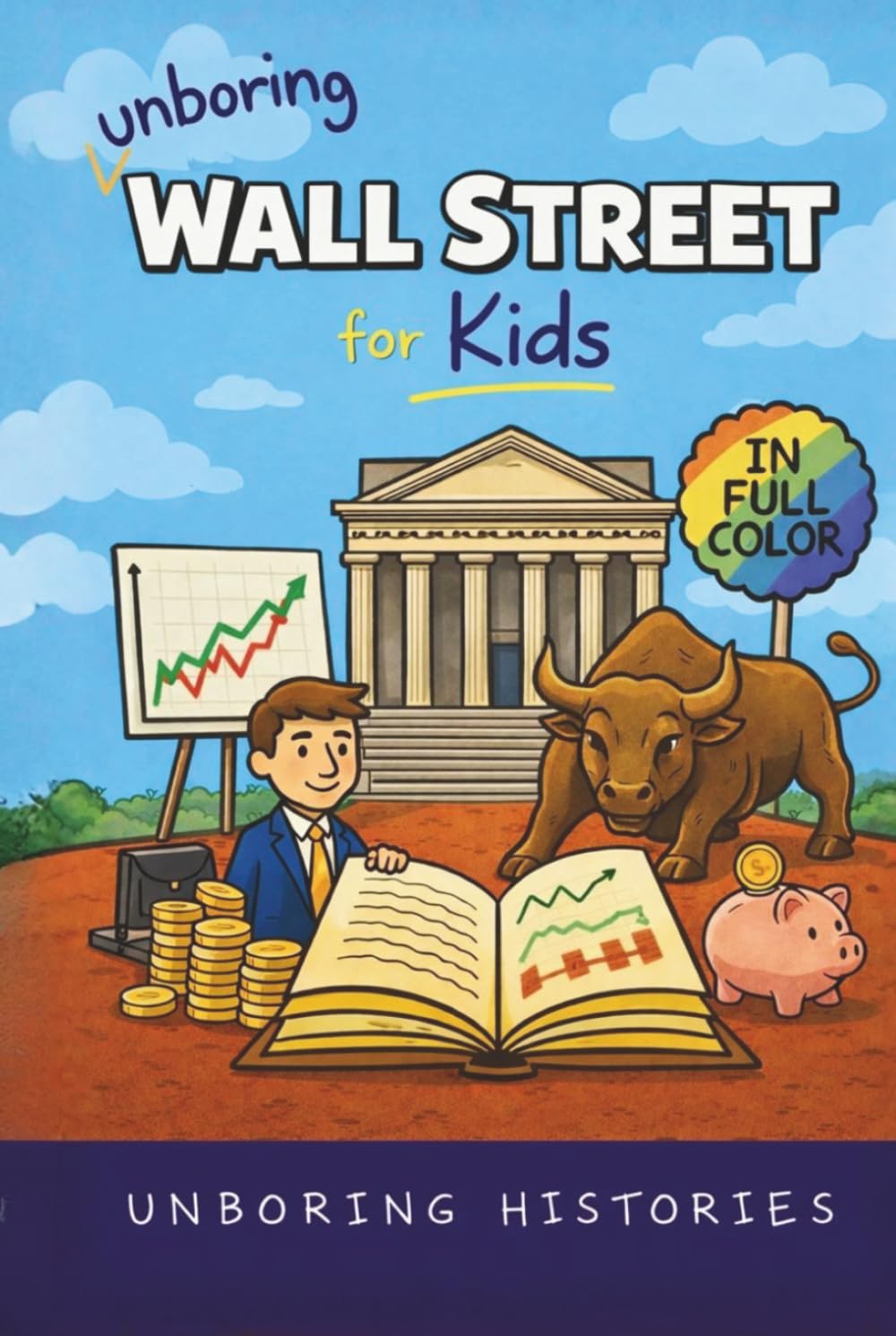 Unboring Wall Street for Kids: Funny, Interesting, Concise Guide to Wall Street, Money, Investing, and Wild True Stories You Wont Believe Are Real