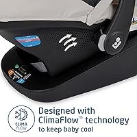 Vista 2 de Asiento de bebé para coche Mico™ Luxe+ de Maxi-Cosi: Asiento de bebé para coche con base y función versátil de portabebés, Desert Wonder Negro