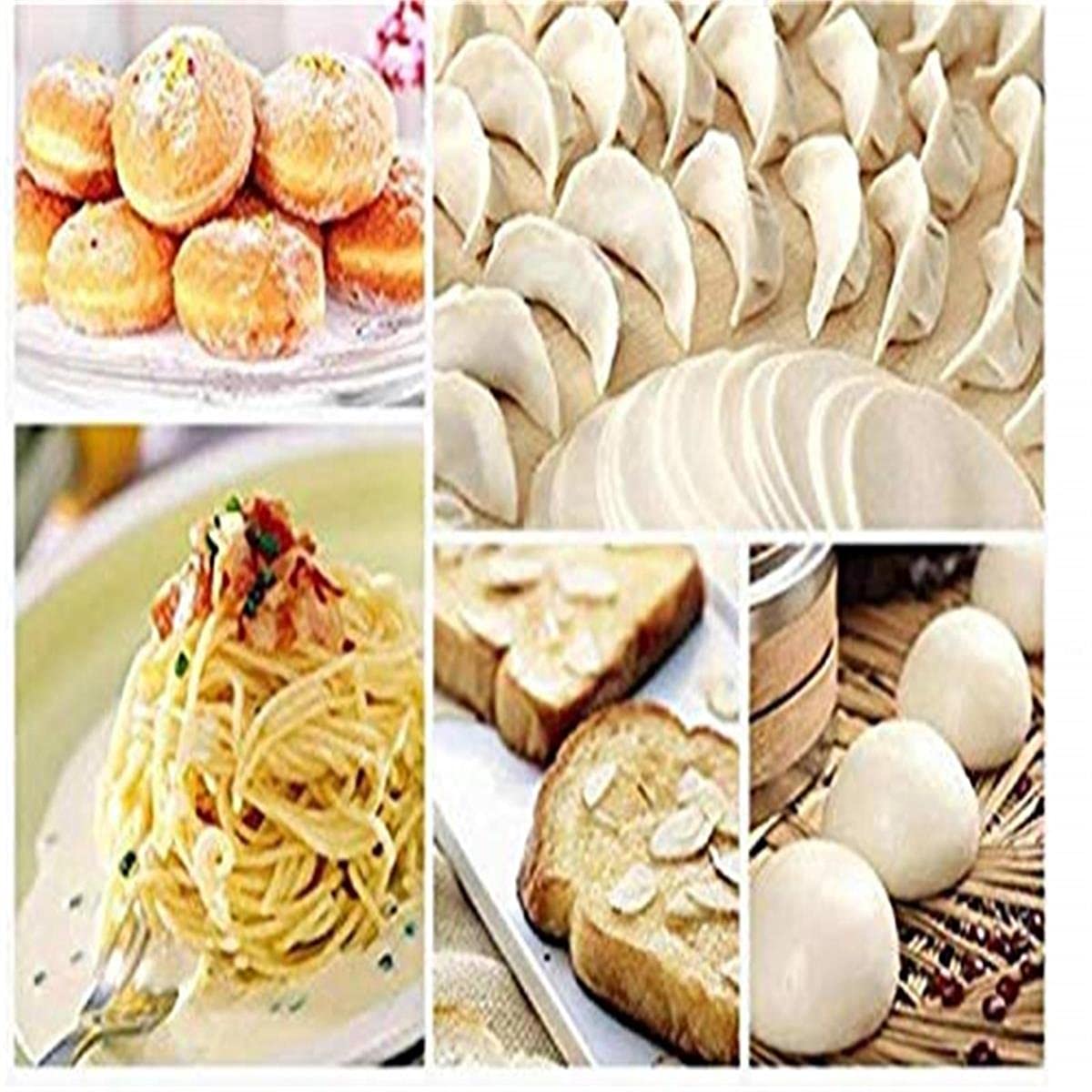 Mattarello In Legno Di Faggio Con Due Scale – Testa Rotonda, Per Pizza, Pane, Biscotti, Gnocchi, 30,5 Cm - 2