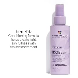 Pureology Style + Protect Instant Levitation Mist For Fine, Color-Treated Hair - Volumizes Without Weighing Down, Sulfate-Free & Vegan