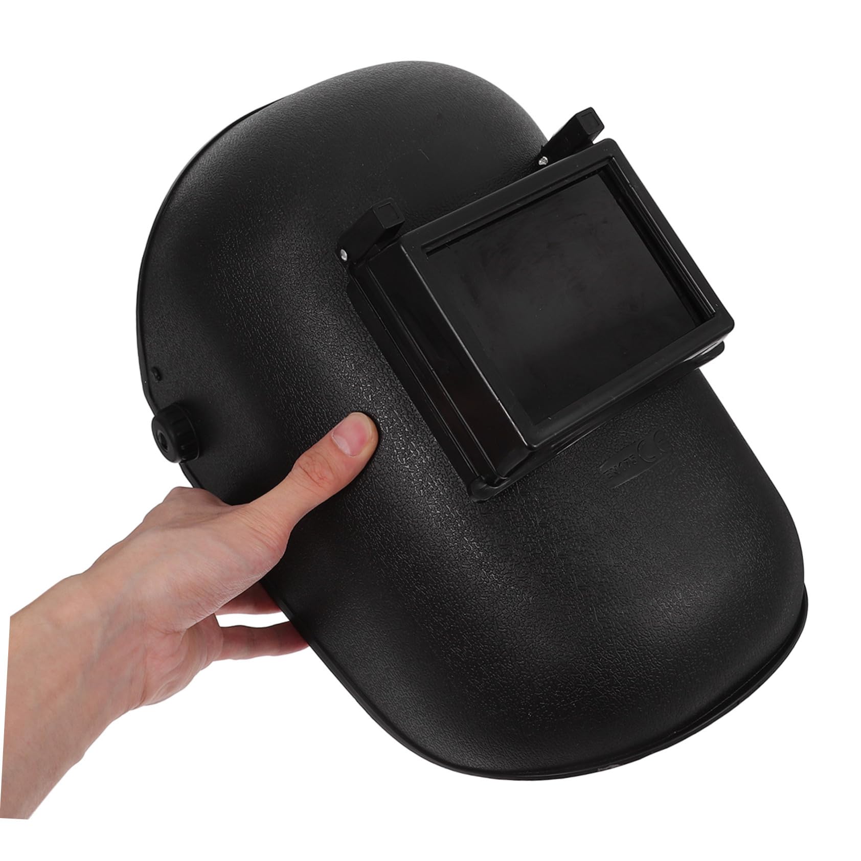 Pantalla de Soldadura Grande Cinta para Cabeza, Casco Negro | Pp, Ligera y Cómoda, para Lugares de Trabajo de Soldadura, Cobertura Amplia