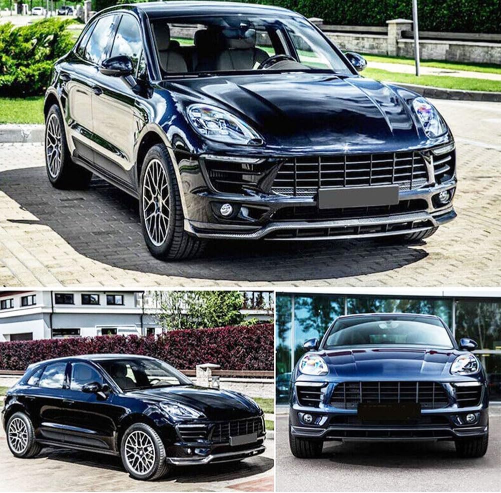 Real Carbon Fiber Front Bumper Lip Compatible with Porsche Macan 2014-2017 Chin Spoiler Splitter Protector Air Dam Factory Outlet