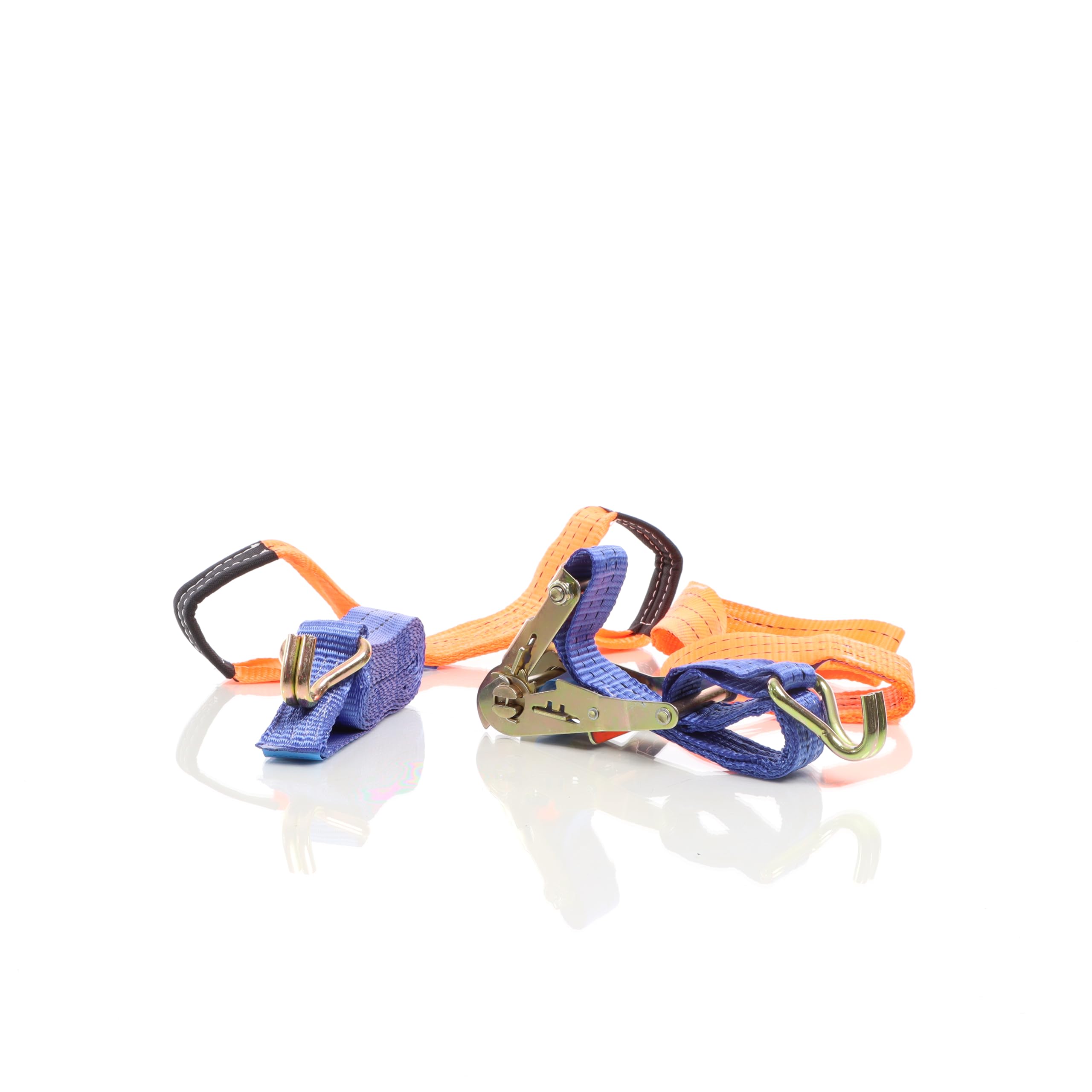Correas de Amarre Set 4X para el Transporte de Coches, 35mmx3,5m, 3000 Dan, Correa Seguridad Ruedas