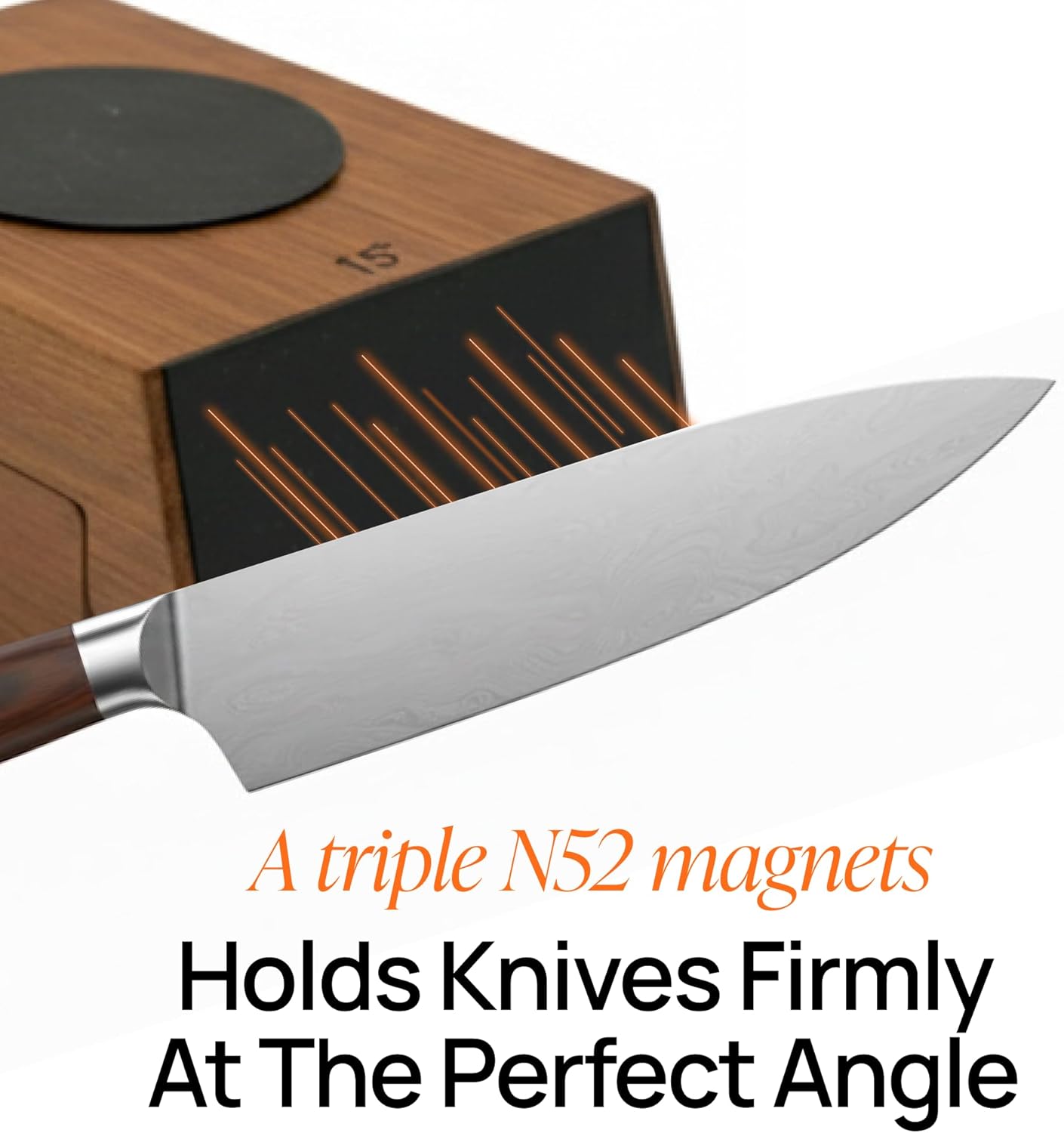 High‑Quality Wooden Manual Rolling Diamond Knife Sharpener – Beech Wood, Magnetic Angles 15°/20°, 2‑Grit Diamond Roller, Eco‑Friendly, Professional Kitchen Tool