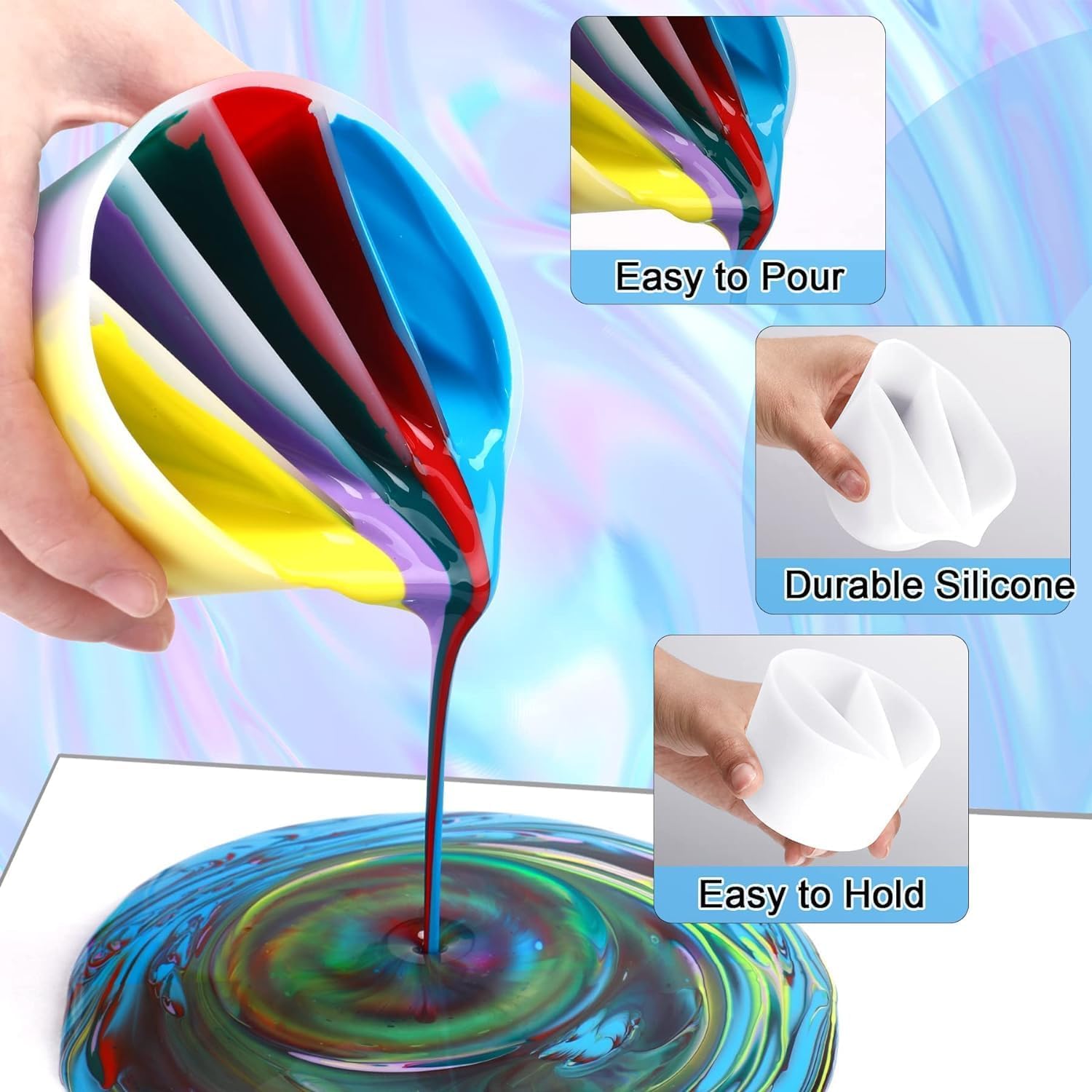 Svijećnjaci u obliku pahuljice u različitim bojama