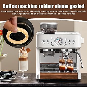 Gasket Replacement 2 Pieces Sealing Coffee Seal Ring | Kitchen Dining & Bar Supplies for Brewing Coffee And Tea Family Friends Offices