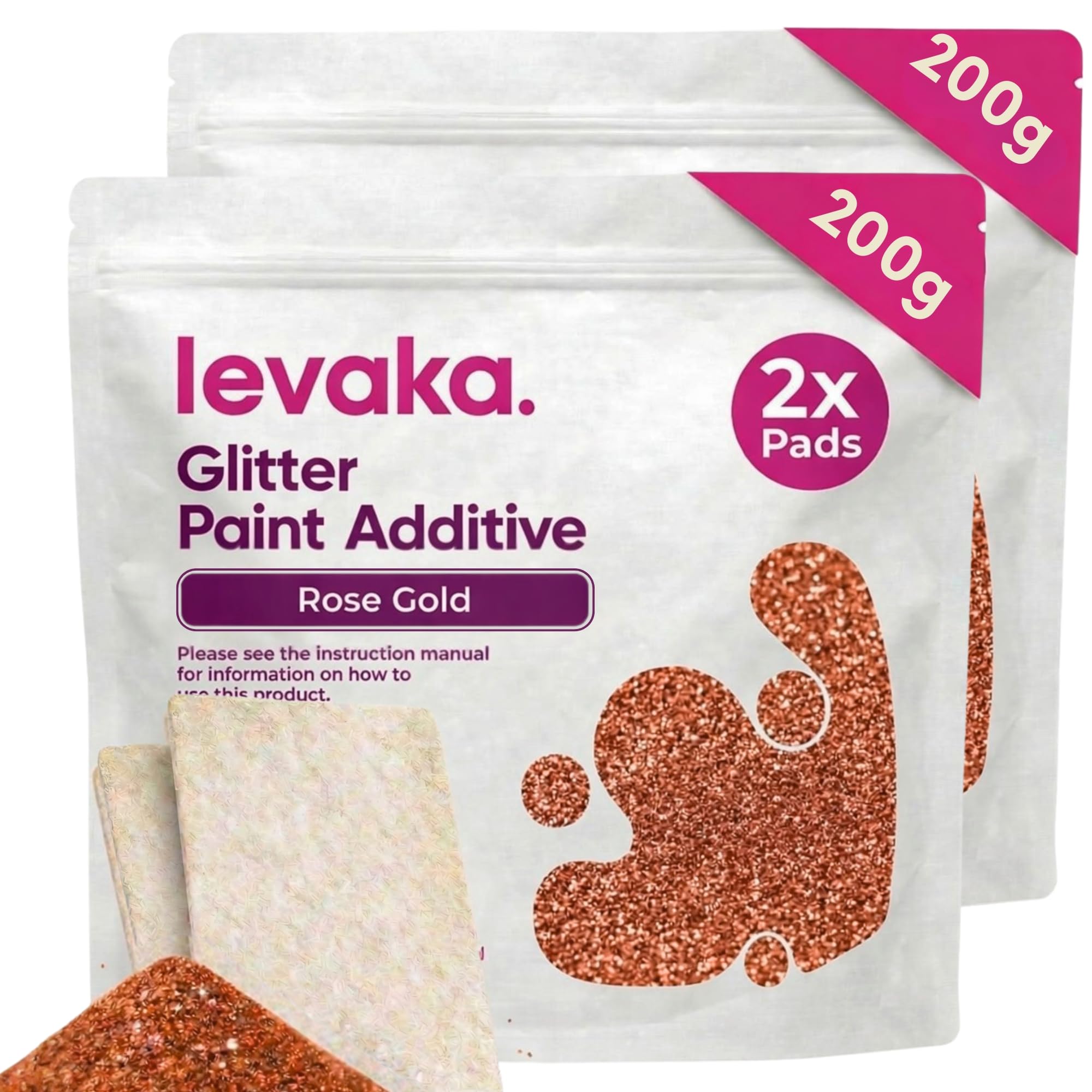 Glitter Paint Additive - Holographic Silver -15