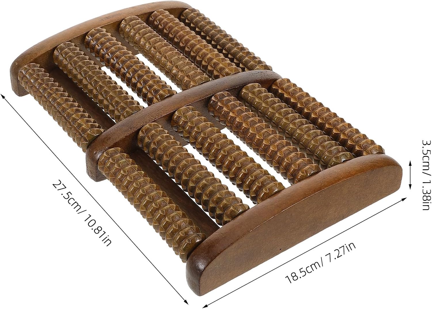 Wooden Foot Massager Roller for Acupoint Therapy Ergonomic Manual Foot and Leg Muscle Massage Tool for Circulation and Relief