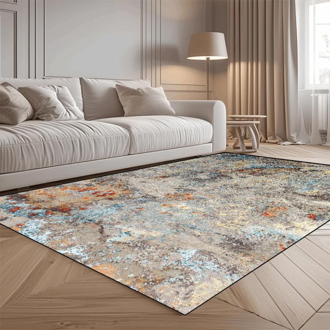 Tapis de Salon Abstrait Moderne pour une Décoration Simple et Cosy