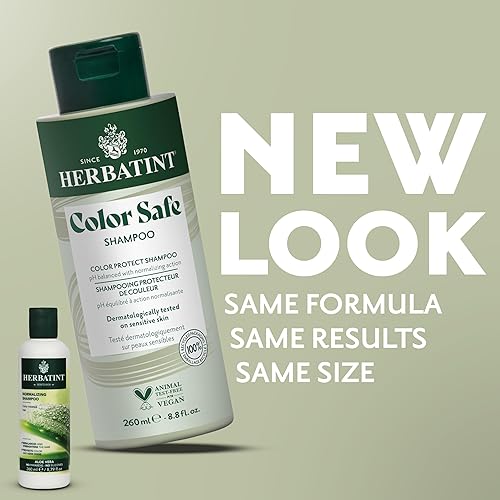 Miniatura 2 de Herbatint Champú normalizador para cabello teñido y normal, aloe vera para reequilibrar, fortalecer y agregar brillo, sin parabenos, sulfatos,