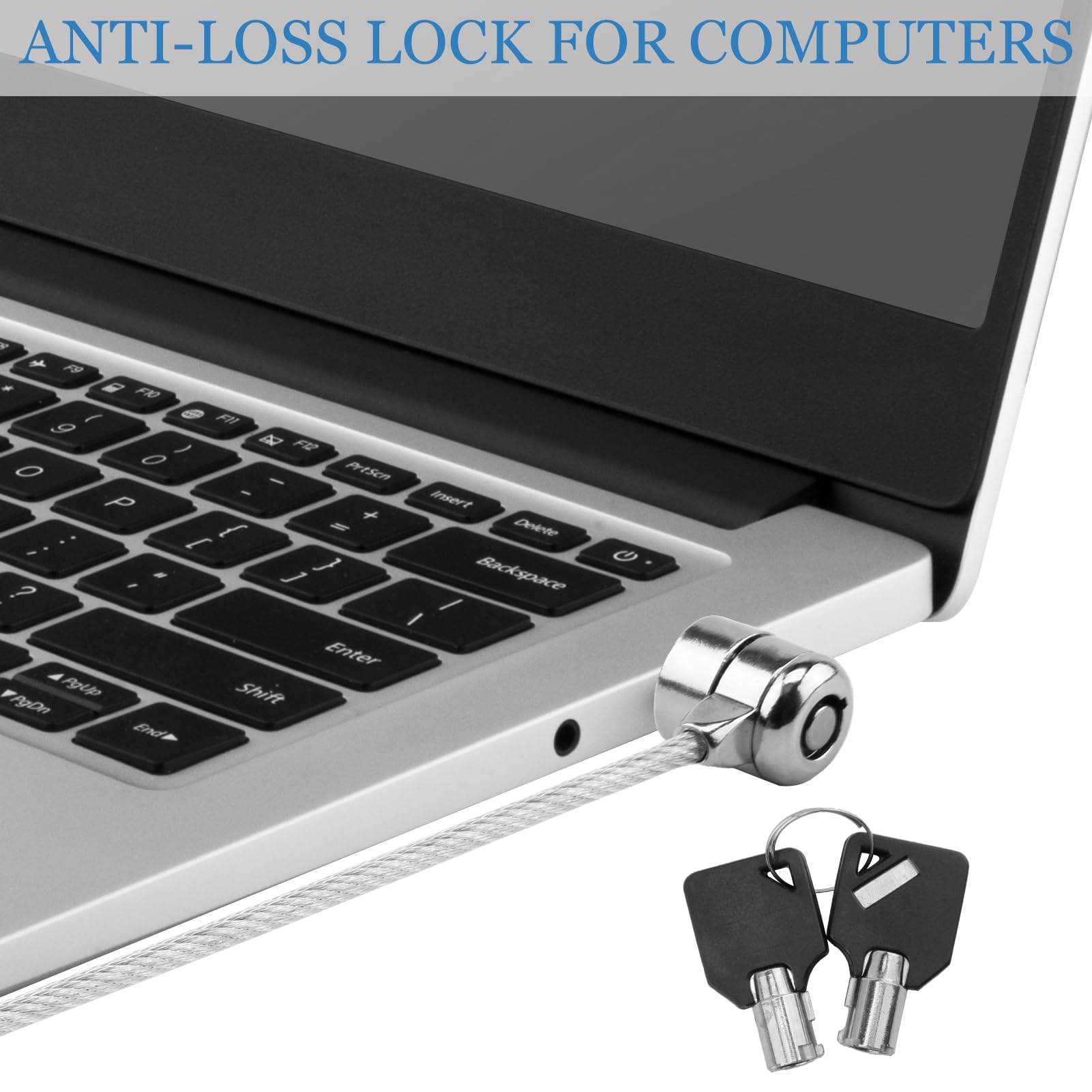 Câble Antivol à Clé Pour PC, Ordinateur Portable, Smartphone