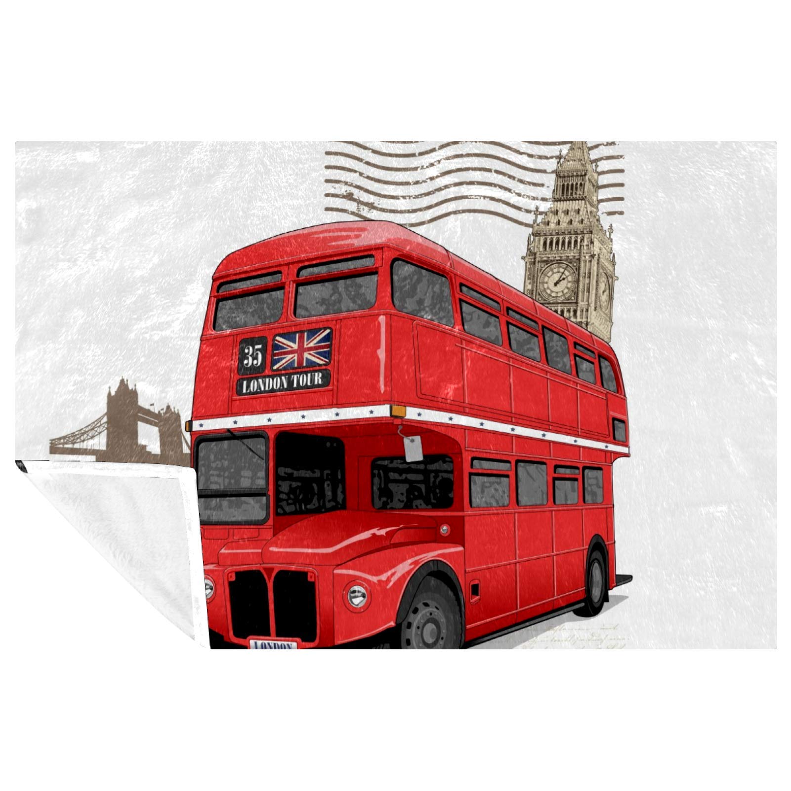 Plaid doux motif londonien pour créer un cocon de chaleur et de souvenirs