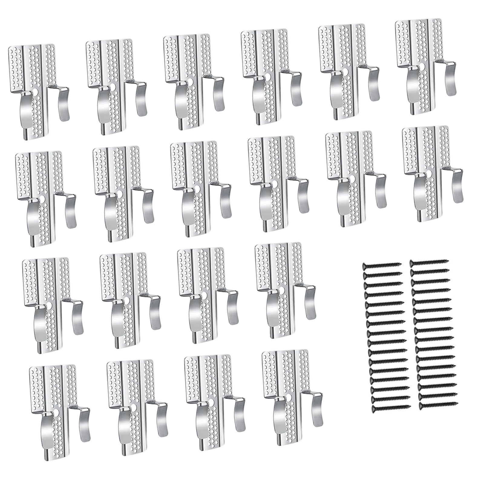 Alloneslife A Multipurpose Dry Wall Repair Clips Set Of 12/20 Durability Stainless Steel Fixing Tool For Wall Restoration Fix Clamps