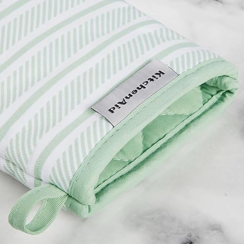 Miniatura 3 de KitchenAid KA Albany MM - Juego de mini guantes de horno 55 x 8 pulgadas pistacho