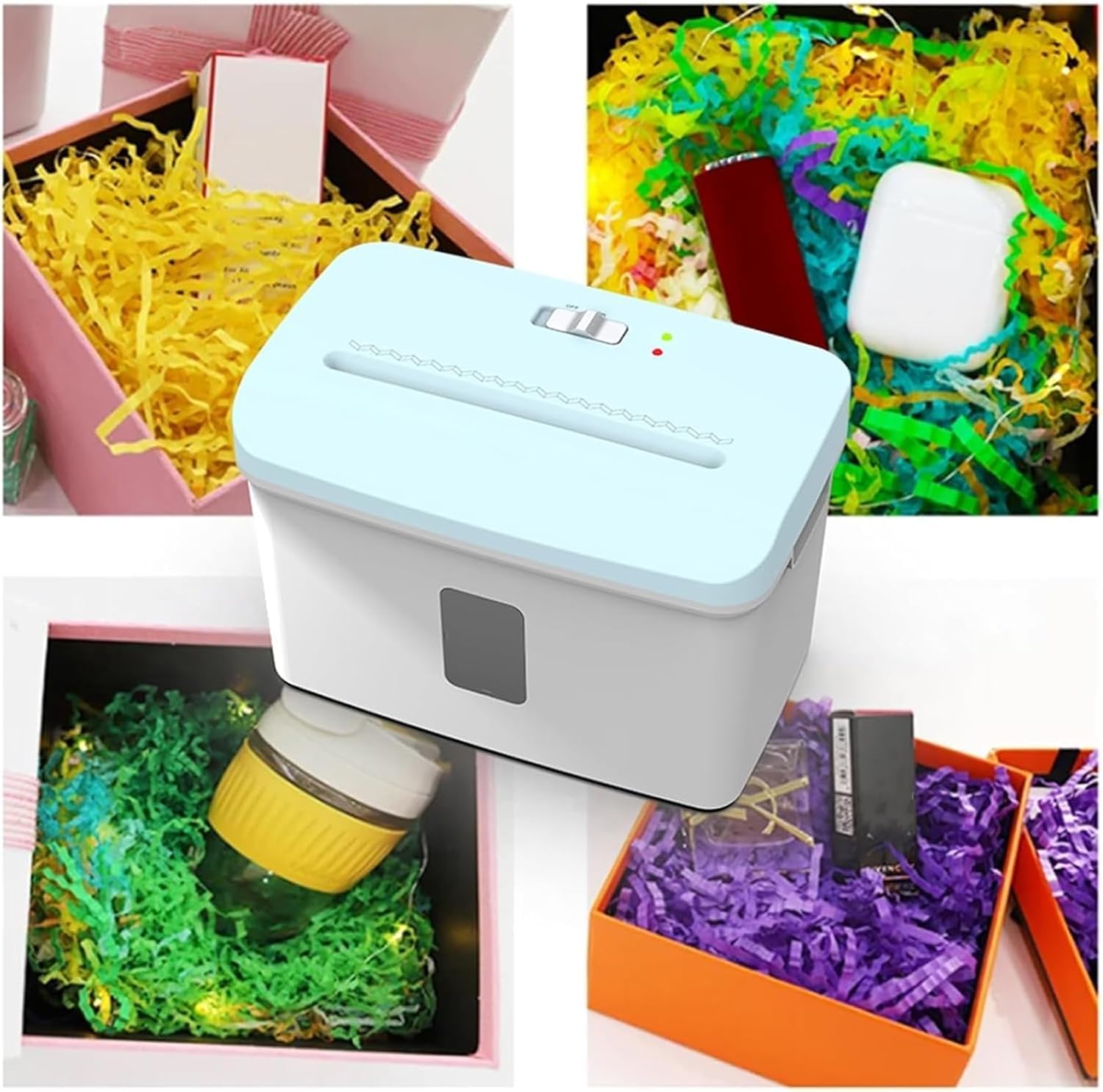 Automatyczna niszczarka zygzakowata, 7,5 litra, cięcie faliste, szerokość cięcia: 4 mm, uchwyt na papier o grubości od 25 g do 70 g, okienko podglądowe, narzędzie do