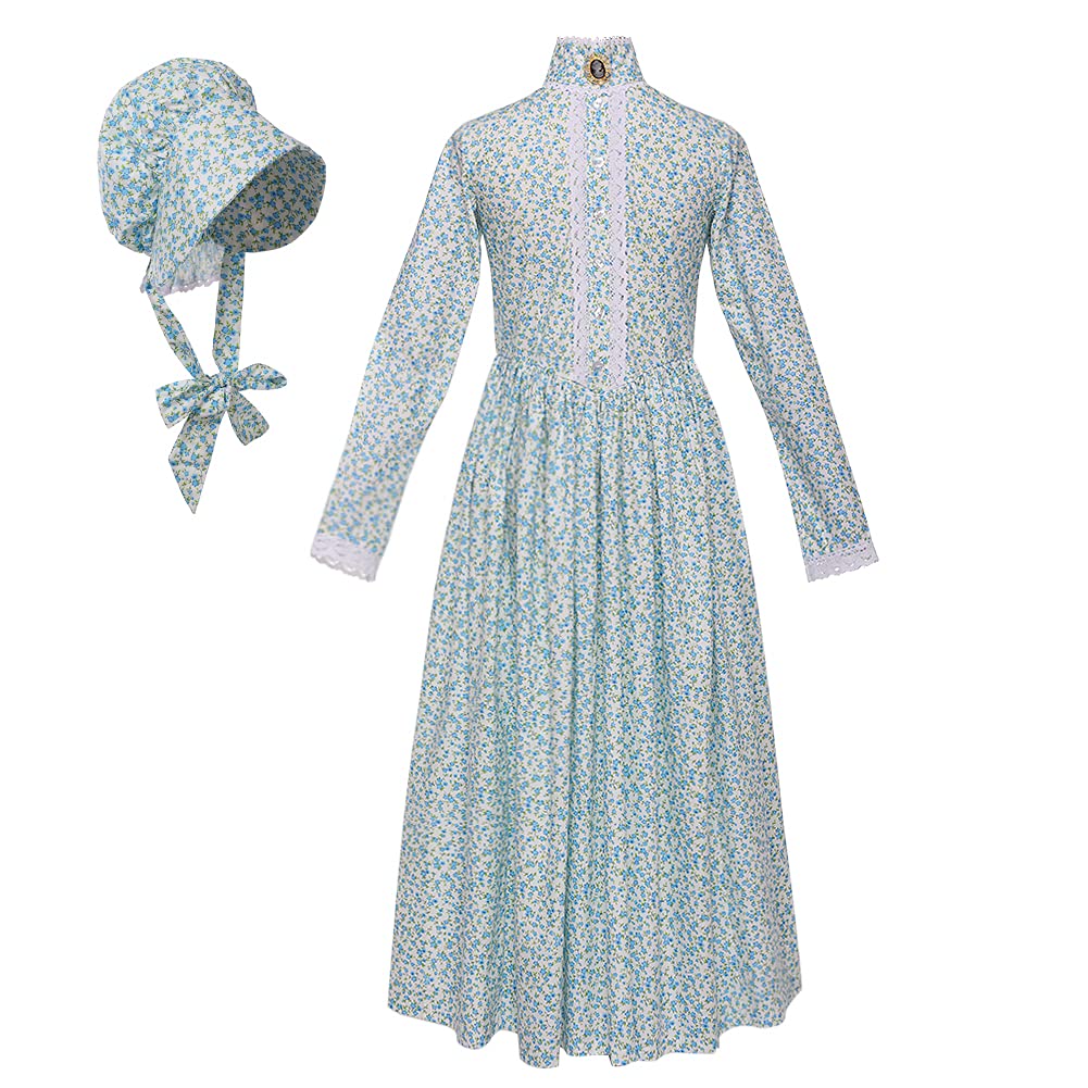 GRACEART reenactment Pioneer Prairie Colonial Girl Costume 100% Cotton - Review, Price and Buying Guide