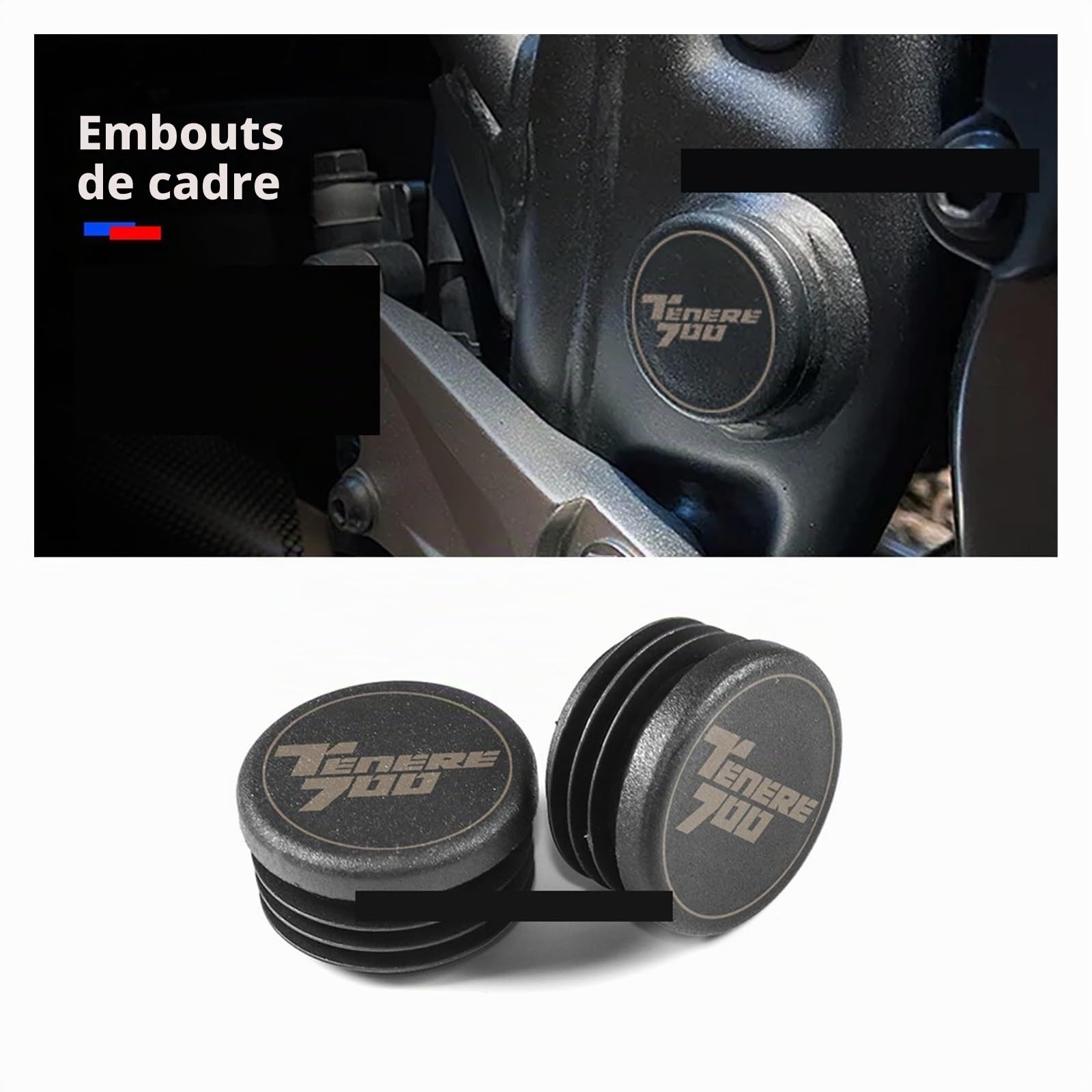 1 Paire d'embouts de Cadre compatibles avec Les Accessoires TENERE 700 (2019-) （2022-） （2021-）（2022-）(TENERE 700)