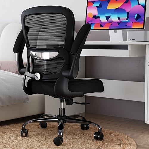 Miniatura 3 de TRALT Silla de oficina  Silla de escritorio ergonómica con soporte lumbar ajustable, silla de computadora de malla, sillas ejecutivas para oficina