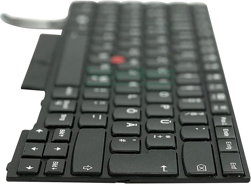 TellusRem Háttérvilágítású Német Billentyűzet Lenovo ThinkPad T480s, T490, L480, L490, L380, L390, E480, E490 Laptopokhoz - Fekete