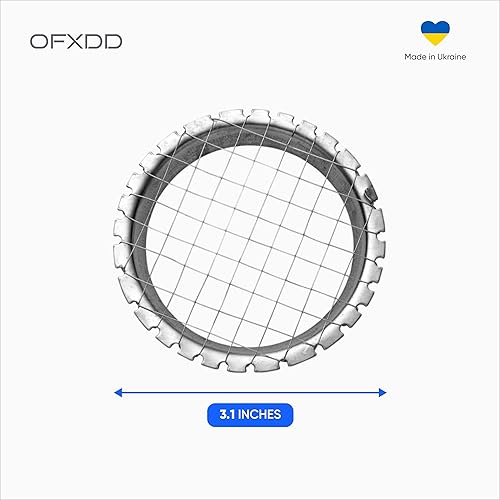Miniatura 2 de Picador de huevos y verduras de acero inoxidable - Rejilla de alambre/rebanadora para huevos duros, zanahorias y papas - Picador manual