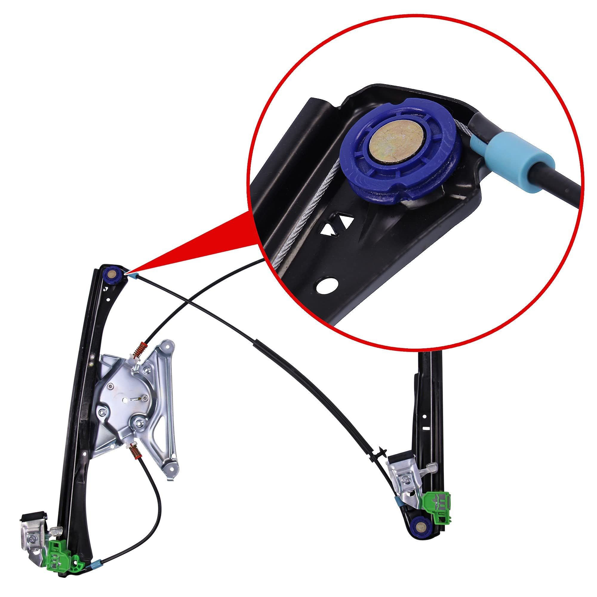 ATEC Germany 1x Elevalunas delantero izquierdo eléctrico sin motor