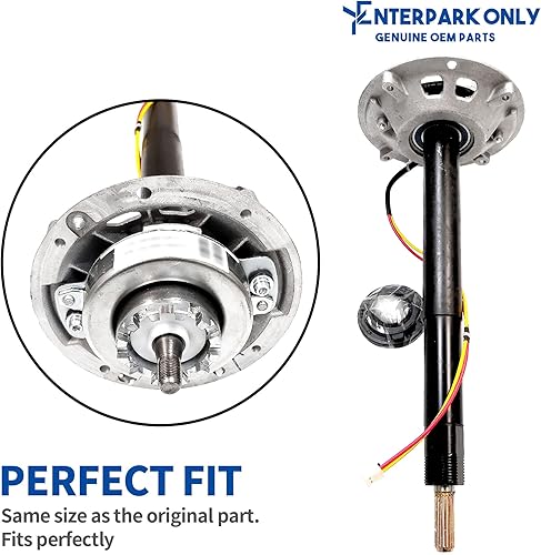 Miniatura 3 de ENTERPARK - Conjunto de tubo de eje y palanca de cambios WH38X10017 para arandela compatible con WH38X10017, AP4380186, 1475792, AH2354082,