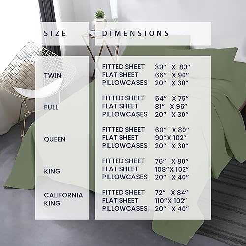 Miniatura 4 de Kotton Culture Sábanas Queen de 1000 hilos con bolsillo profundo, 4 piezas, 100% algodón egipcio de alta calidad, suaves y refrescantes, gruesas con