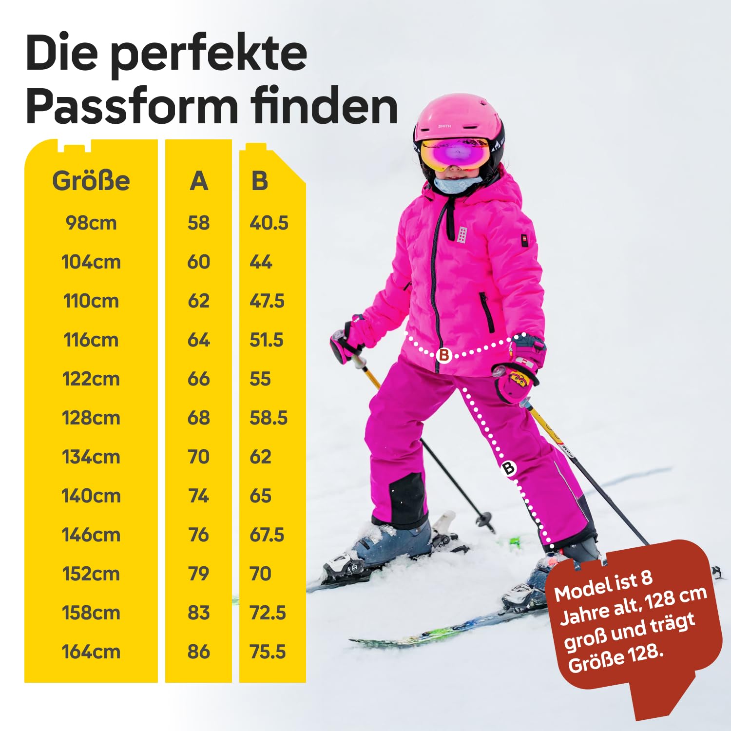 Kabooki LEGO® Kinder Skihose wasserdicht, Hellbraun