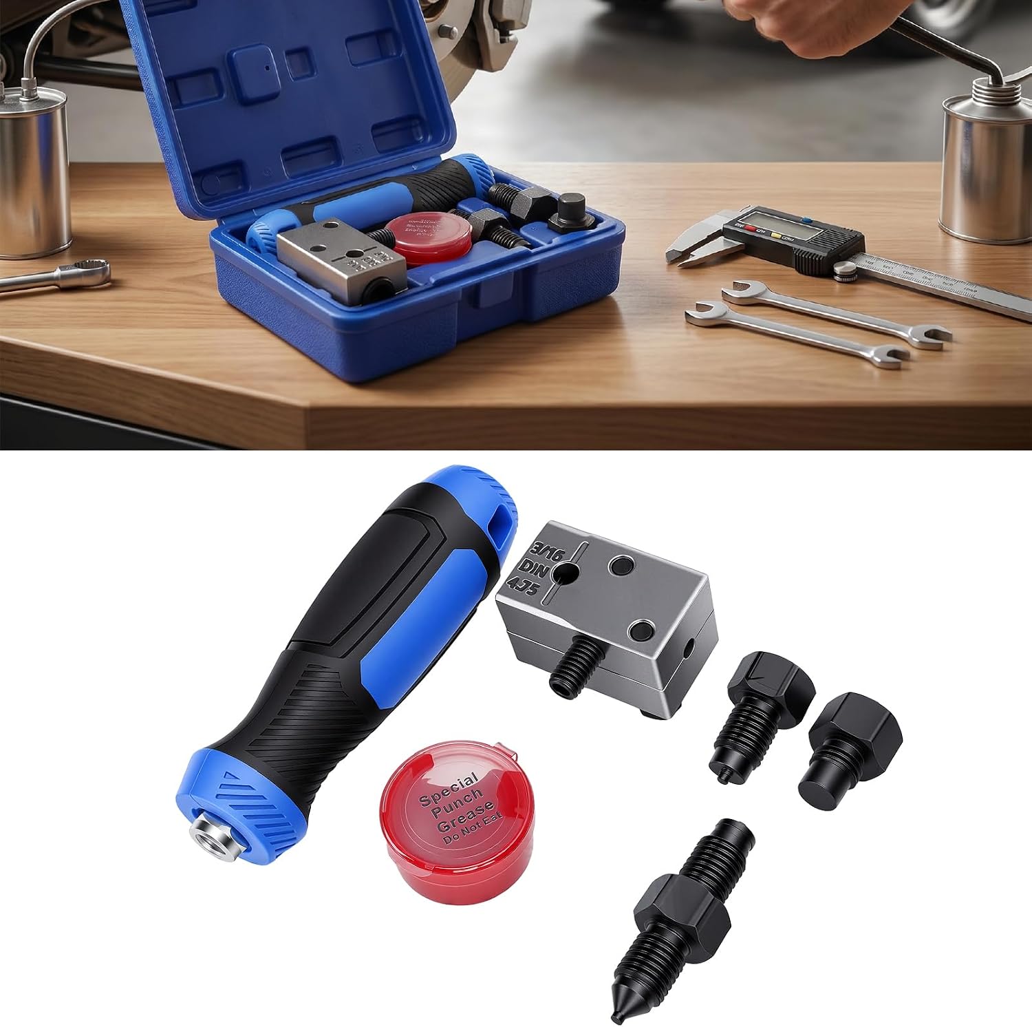 Fafeicy Brake Line Flaring Tool Kit 45 SAE Single Bubble s