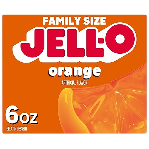 Jell-O Gelatin Naranja de postre, 6 oz