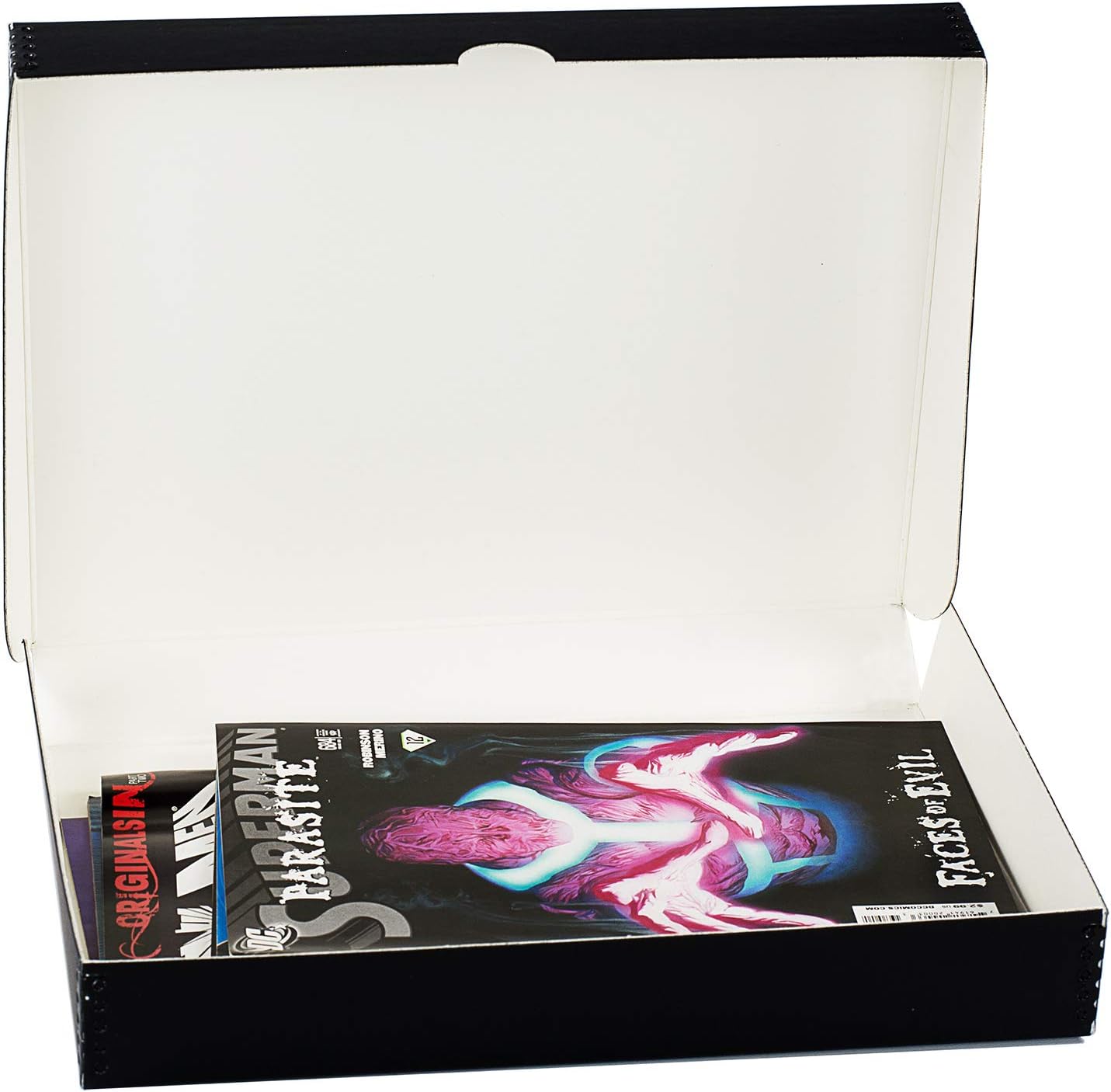 Lineco 9x12 Black Clamshell Archival Folio Storage Box. Removable Lid. Acid-Free with Metal Edge. Protects Picture Longevity, Organize Photos or Documents, Crafts, DIY. (Pack of Two) : Electronics