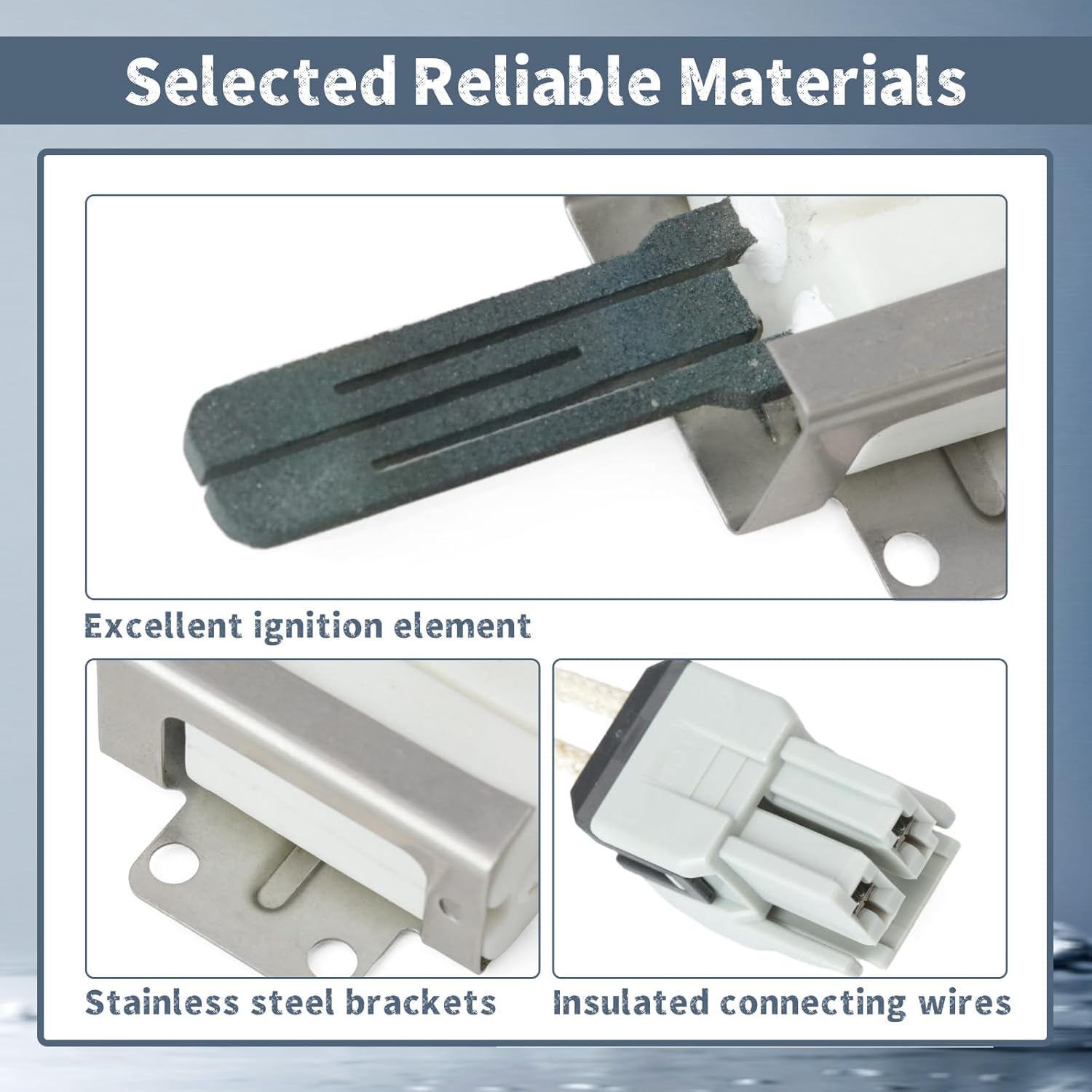 WB13X24924 Range Oven Igniters Compatible with GE Hotpoint Monogram Café Range Ovens JGB860BEJ1TS JGB860BEJ2TS JGB860BEJ2TS and more, Replacement for Haier Cooktop Ignitors Glowbar
