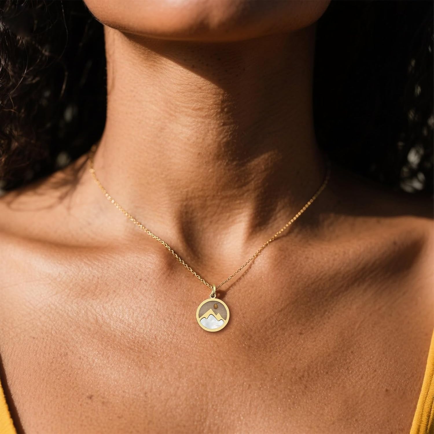 Mustard Seed Necklace for Women Silver Faith of A Mustard Seed Gifts Move Mountains Christian Mustard Seed Religious Inspirational Jewelry Gifts for Women - Image 2