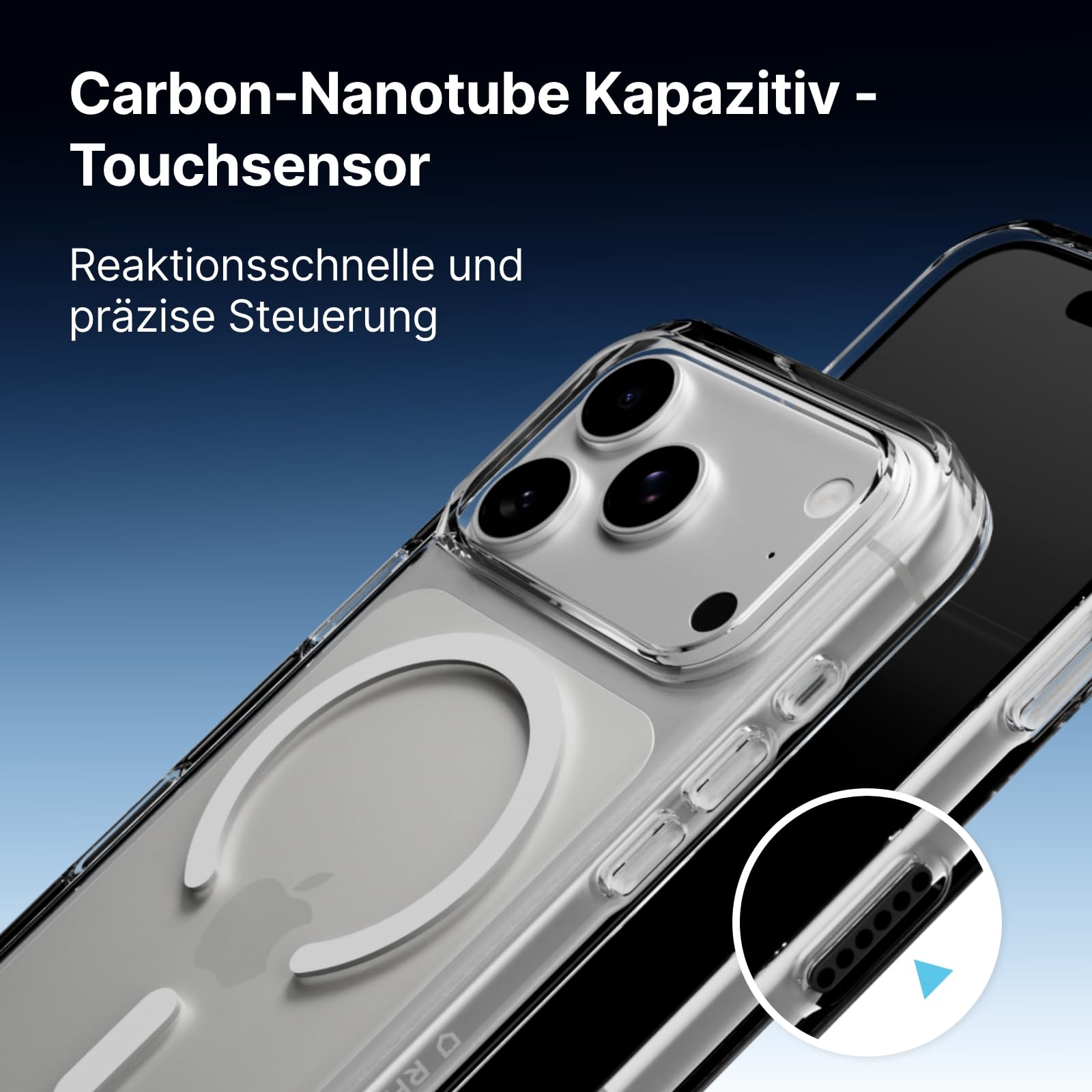 RhinoShield Clear Hülle für MagSafe für iPhone 17 Pro Max | Starker Magnet, Anti-Vergilbung, transparent, hohe Klarheit, stoßfest, Fallschutz nach Militärstandard