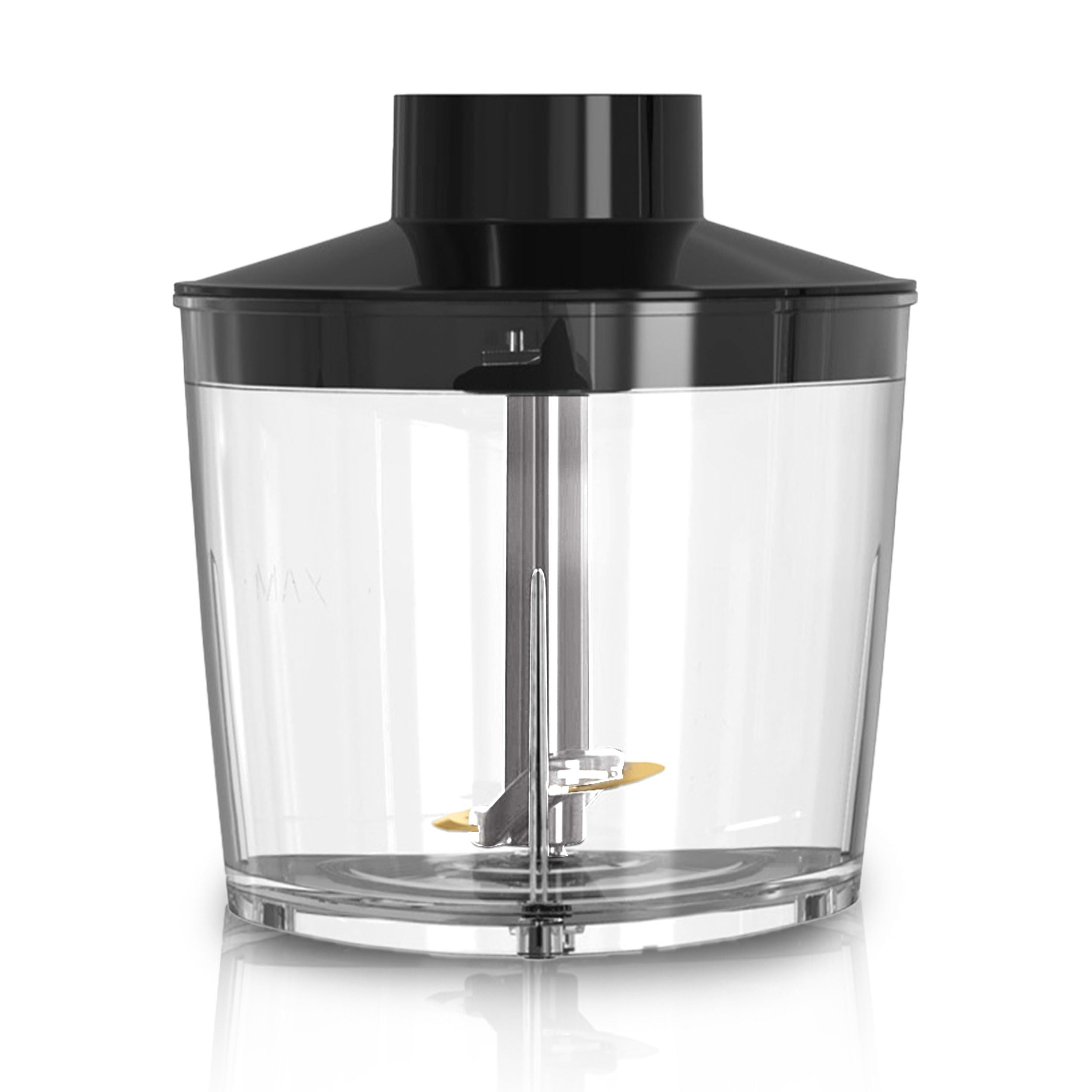 Rohnson BlendMaster R-5750 Stabmixer mit 1500 W, Vario-Blade-Technologie und Tiefenregelung, inklusive Schneebesen, Messbecher und Zerkleinerer, Spiralkabel