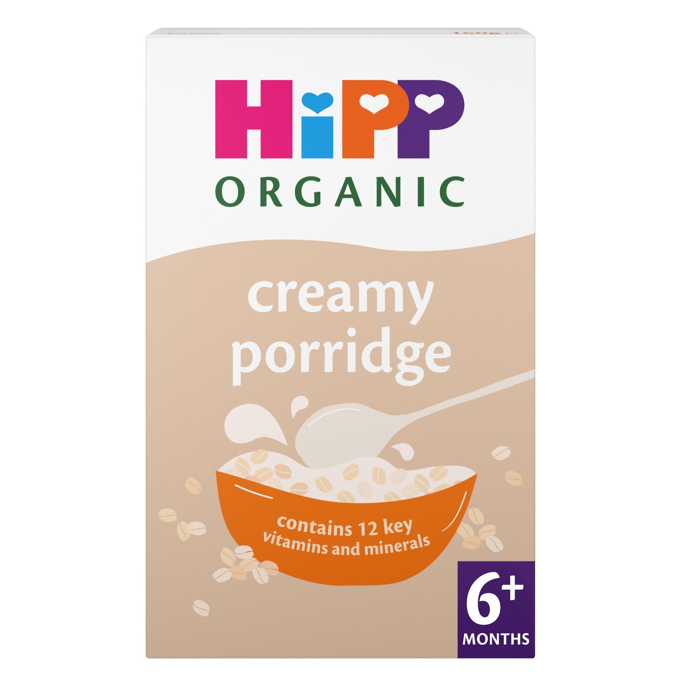 Organic Creamy Porridge 6+ Months 160g (Pack of 4)