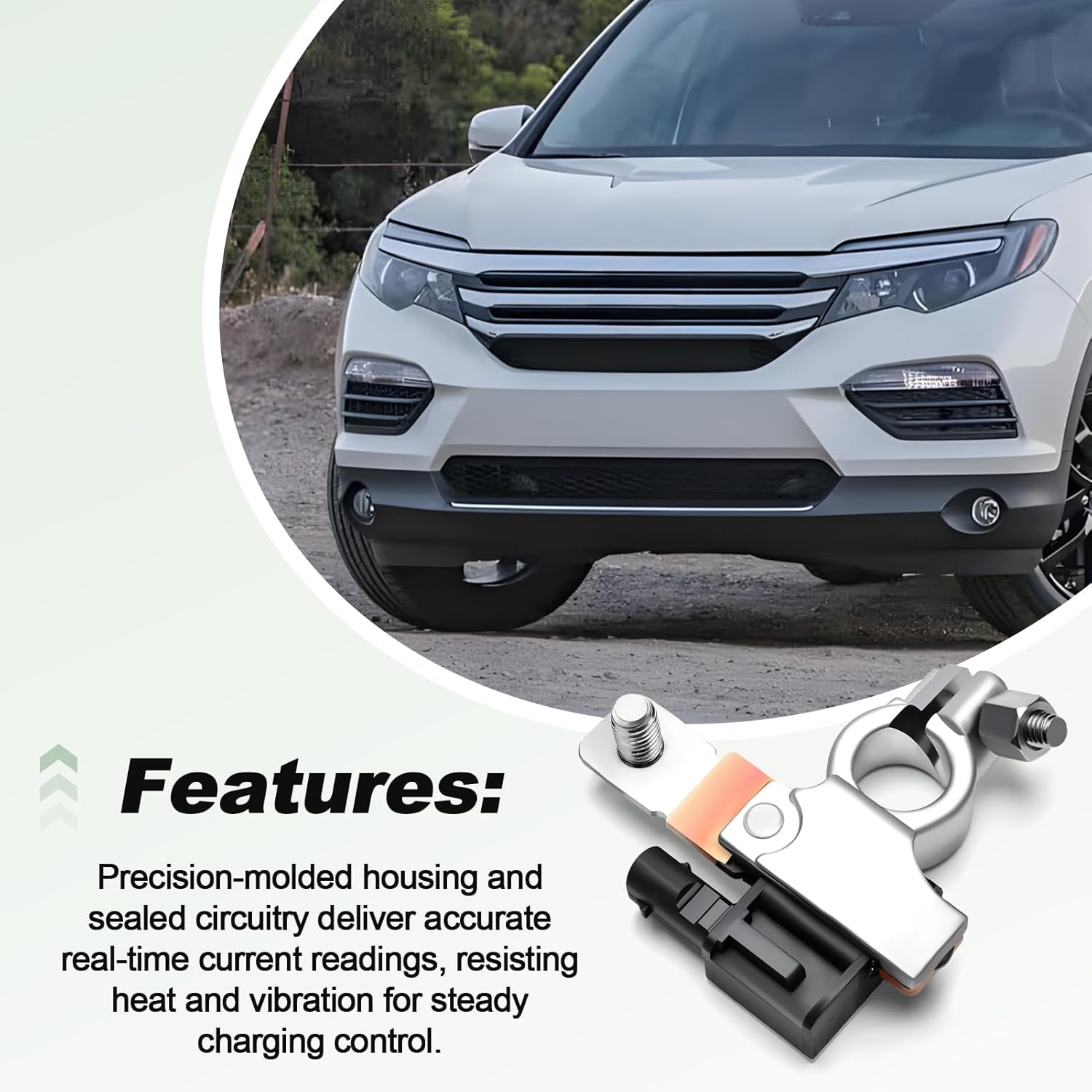 Battery Current Sensor Assembly Compatible with 2016-2019 Odyssey 2017-2019 Ridgeline 2016-2018 Pilot 2014-2024 Acura RDX MDX Replace 38920-TZ5-A02