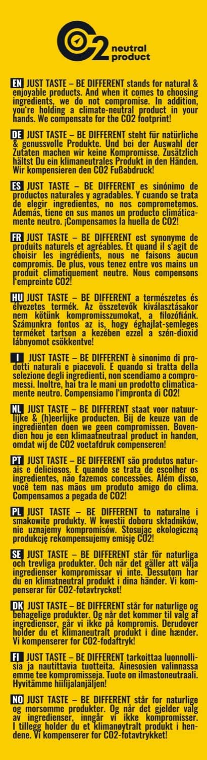 JUST TASTE - Bio Kichererbsen-Soja Fettuccine/Linguine - 43g Protein - Kichererbsen Nudeln Ideal für Sportler - Low Carb - High Protein, 250g (6er Pack)